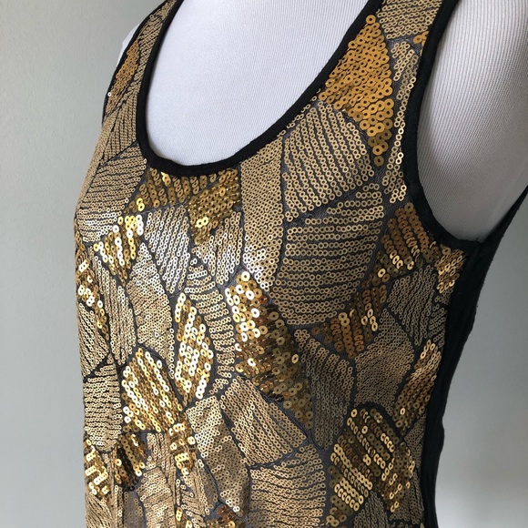 Gold Sequined Top - Picture 2 of 4